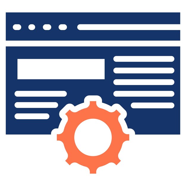 Computer Website Vector Illustration