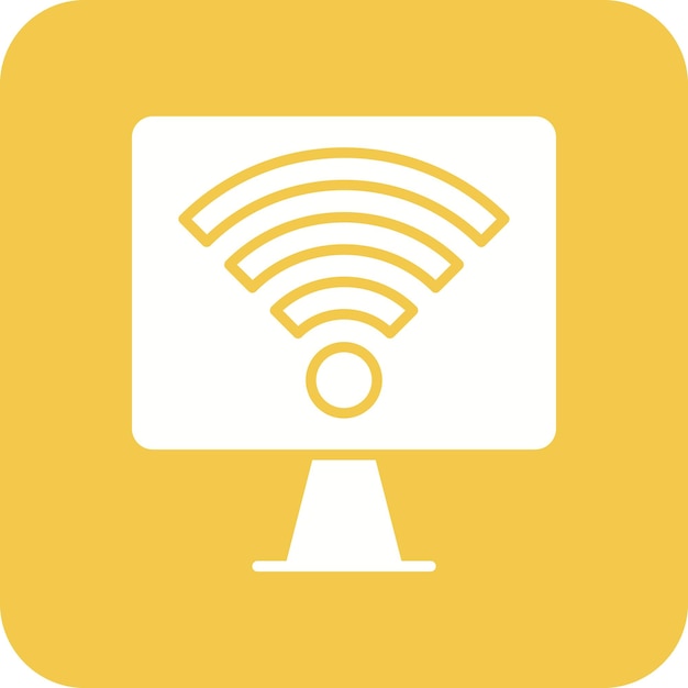 Computer Wifi icon vector image Can be used for Networking and Data Sharing
