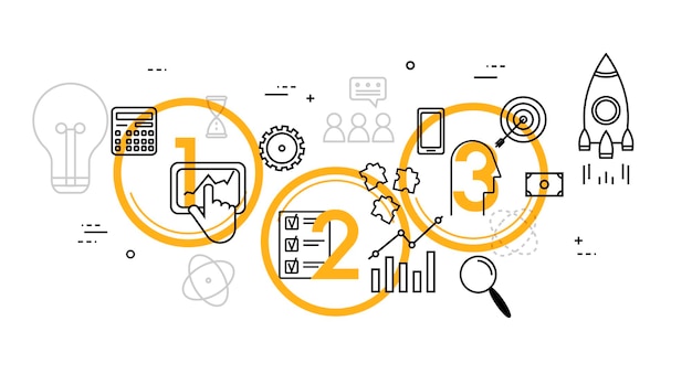 Concept from idea to realization Market research analysis planning business management strategy