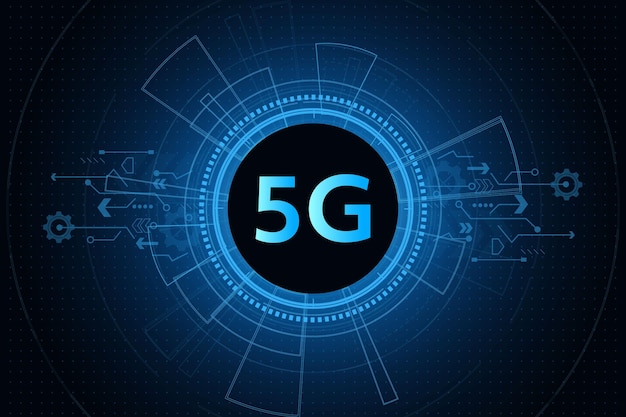 concept of technology 6g mobile network new generation telecommunication highspeed mobile inter