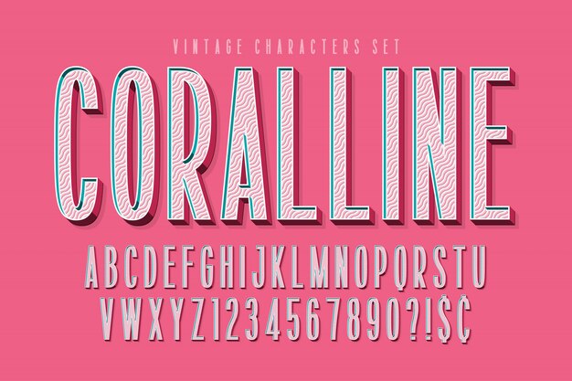 Condensed comical 3d display font  , alphabet