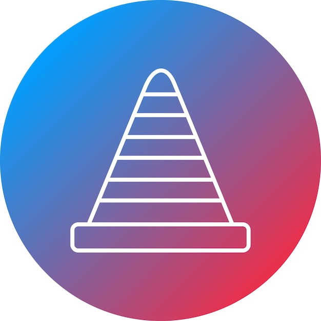 Cone icon vector image Can be used for Engineering