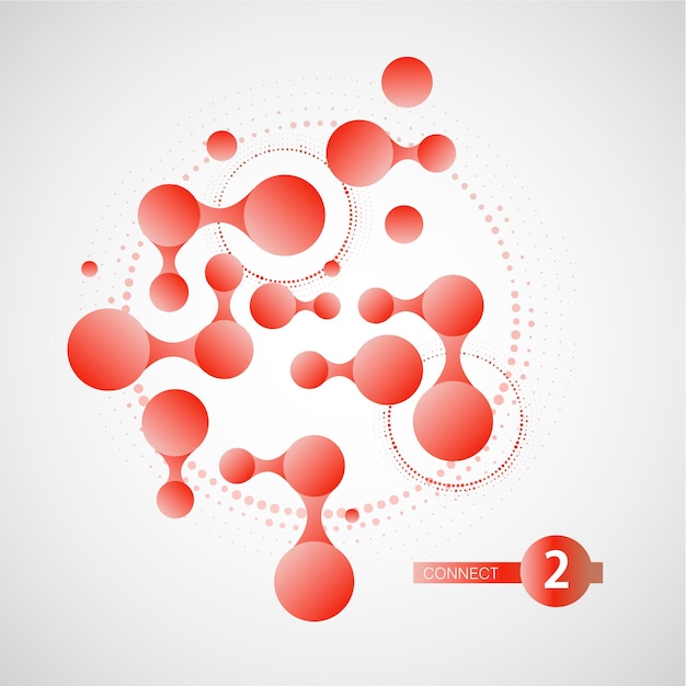 Connect network dot background line vector tech abstract technology Digital node data plexus pattern
