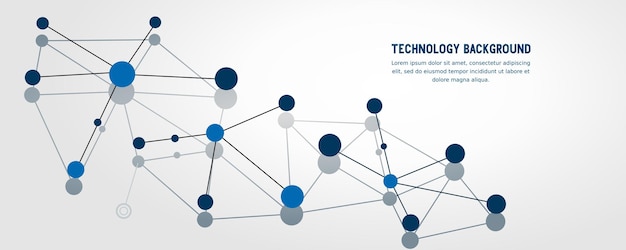 connection network banner background