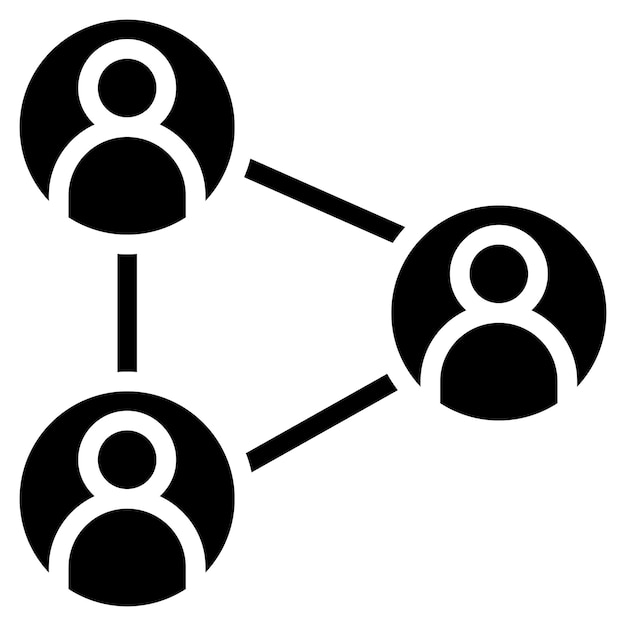 Connections icon vector image Can be used for Social Relationship