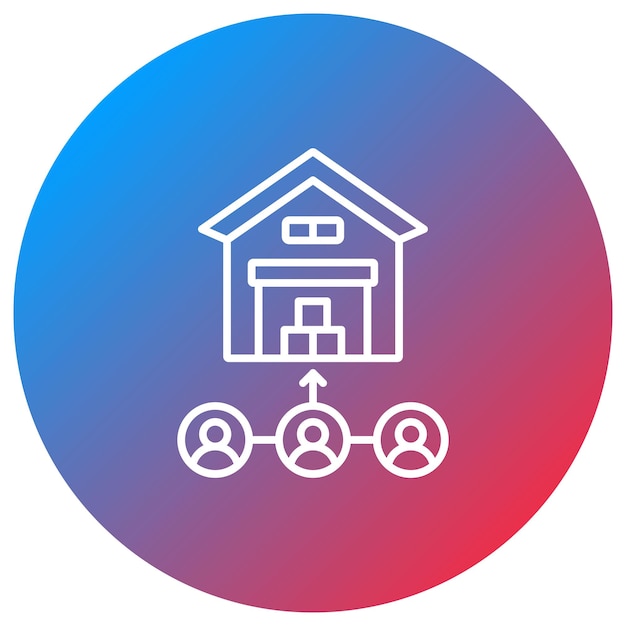 Consumer Direct Logistics icon vector image Can be used for Shipping