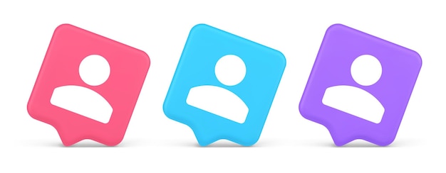 contact staff call button corporate member communication chat internet service 3d icon
