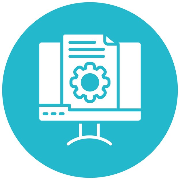 content management vector illustration style