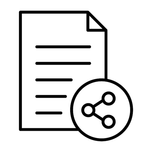 Content Sharing Line Illustration