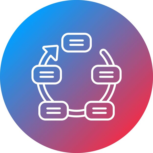 Continuous Cycle icon vector image Can be used for Infographic