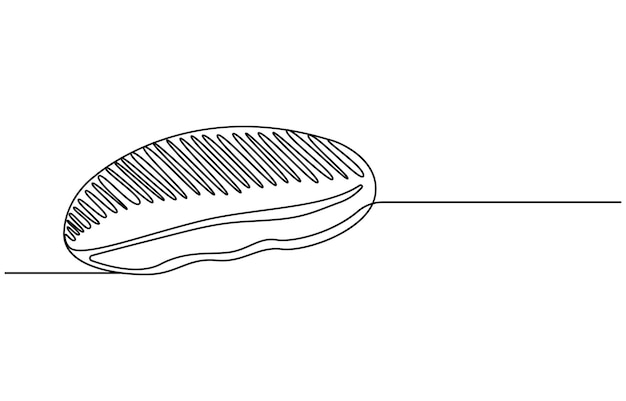 Continuous line art drawing Bread in the form of a baguette Long sandwich bread One Continuous Line