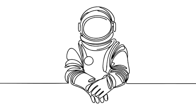 Continuous linear drawing of moon icon One line drawing background Vector illustration