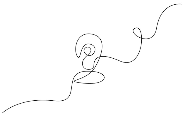 continuous one line drawing of path and location pointers simple pins on way between two points