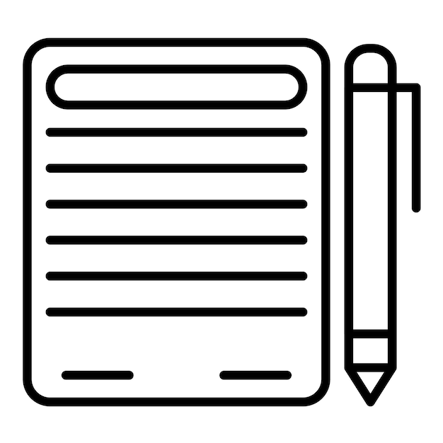 Contract Agreemen Line Illustration