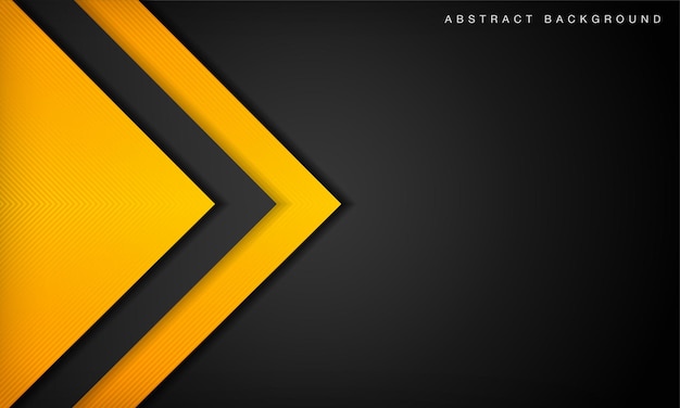 contrast yellow black corporate lines background vector tech geometric design
