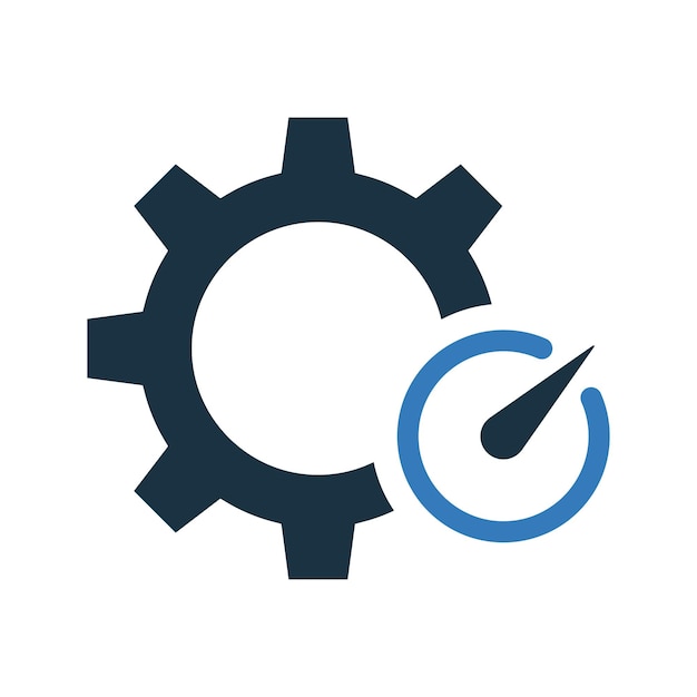 control efficiency performance icon glyph style vector eps
