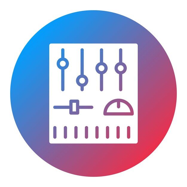 control panel icon vector image can be used for industry