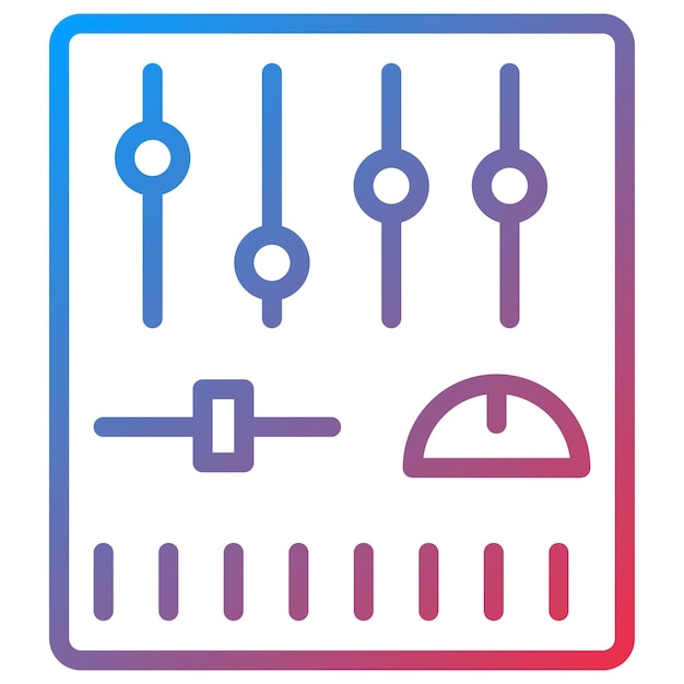 control panel icon vector image can be used for industry