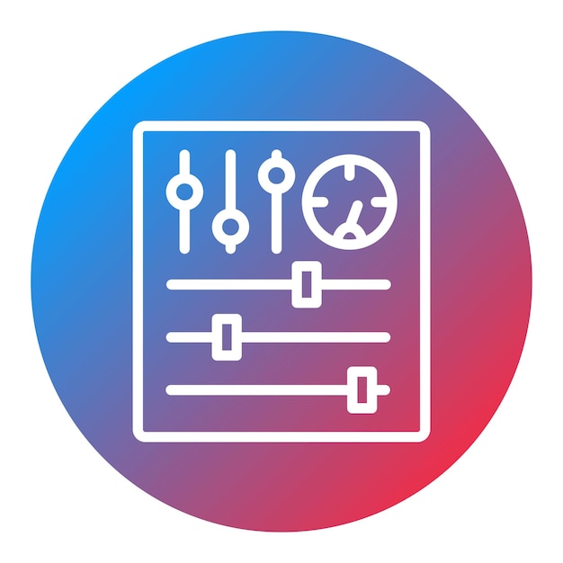 control systems icon vector image can be used for business audit