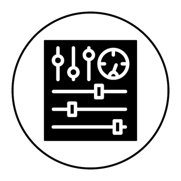 control systems icon vector image can be used for business audit