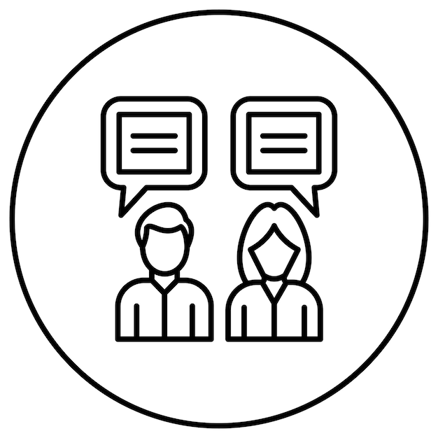 Conversation icon vector image Can be used for Project Management