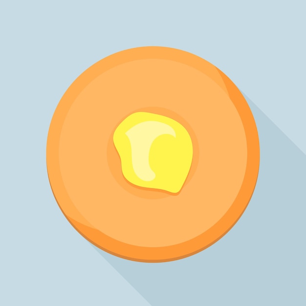 Cookie icon Flat illustration of cookie vector icon for web design