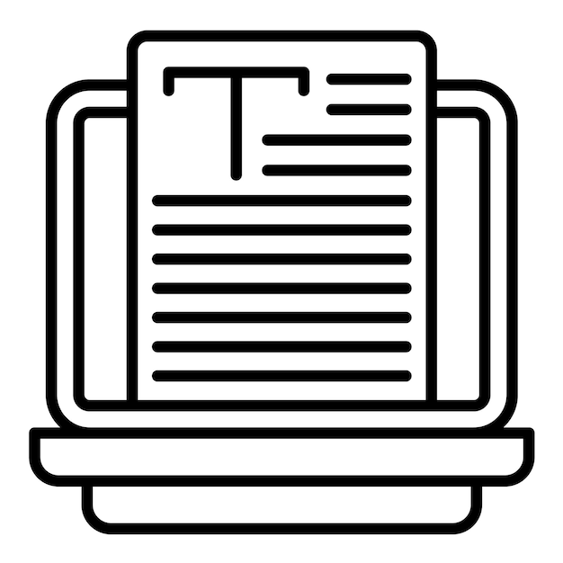 Copywriting Line Illustration