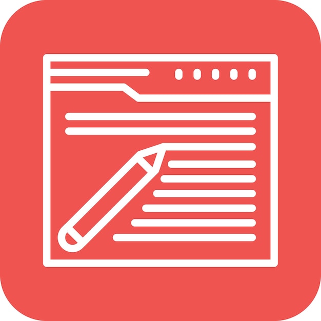 Copywriting vector icon illustration of Marketing iconset