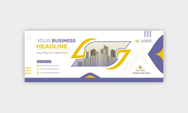 corporate social media cover design template