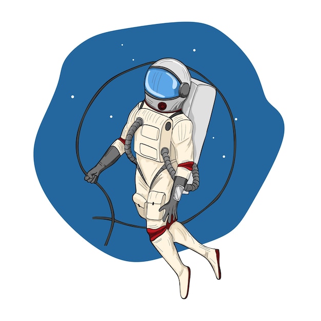 Cosmonaut in space