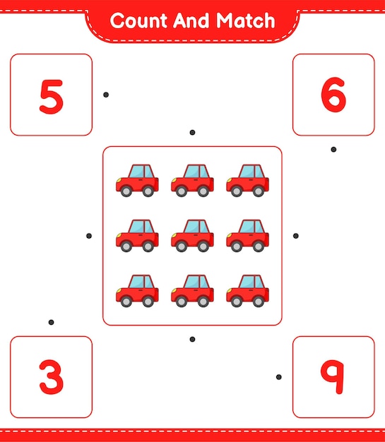 count the number of Car and match with the right numbers