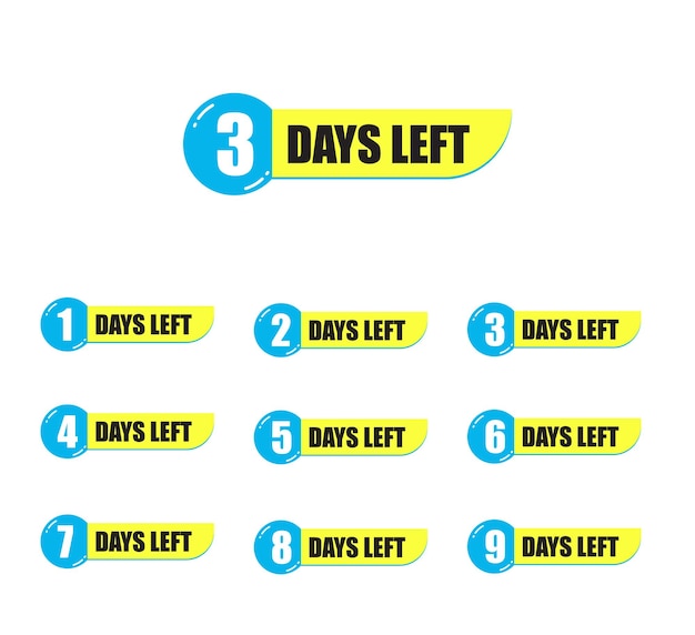 Countdown number of days left