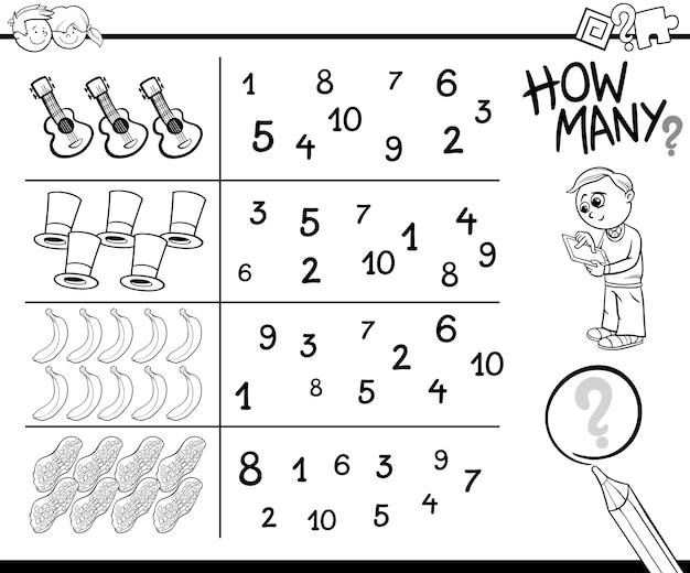 counting game coloring page