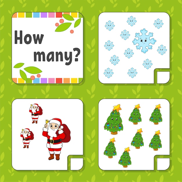 Counting game for children illustration
