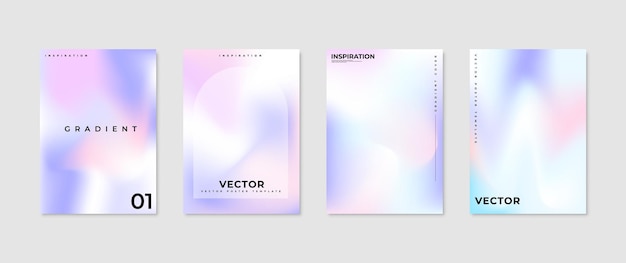 Cover vector illustration in minimalist and modern fluid color