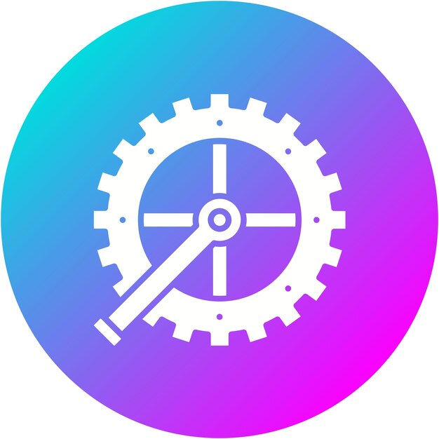 Crankset vector icon Can be used for Athletics iconset