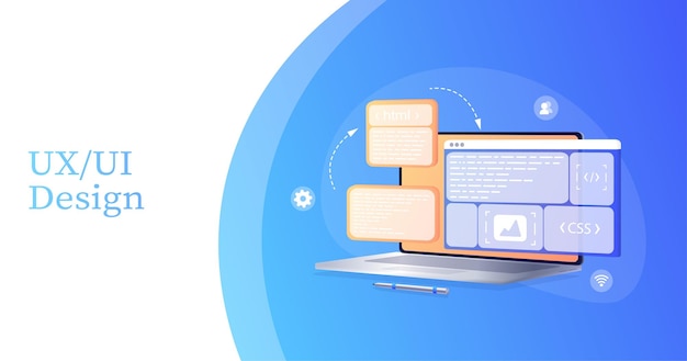 Creates a custom design for a mobile application ui ux designDevelopment of applications design