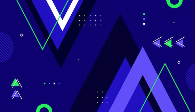 Creative abstact triangle background vector design with blue color