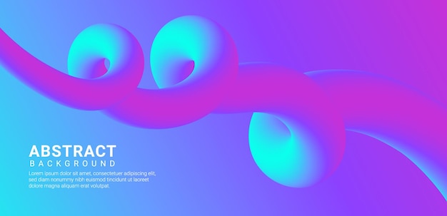 Creative colorful geometric background design with fluid gradient shapes