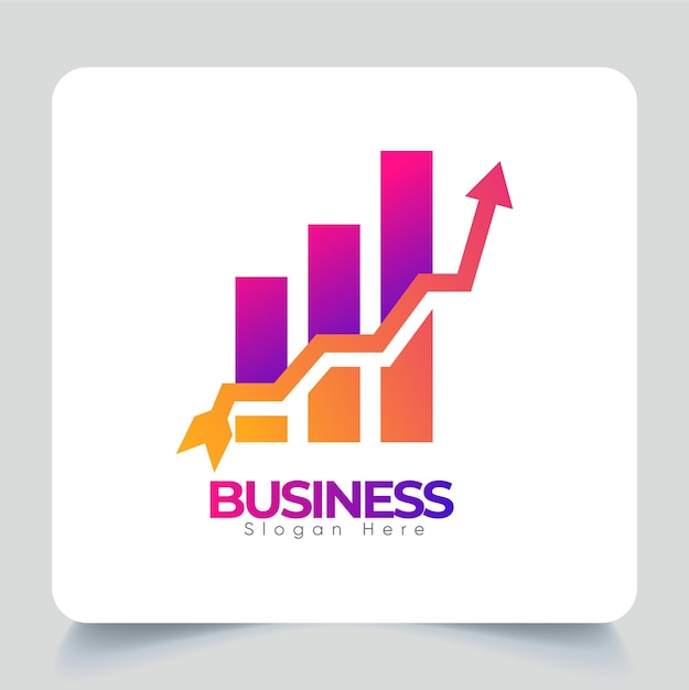 Creative Financial Business Company Logo Template Design, Unique Concept With Minimal Style Design.