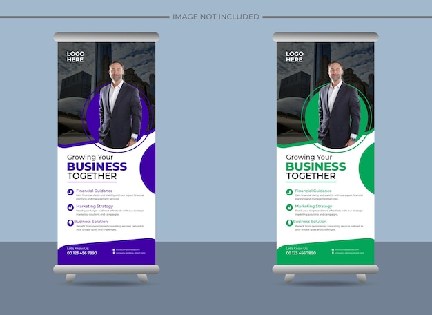 Creative Professional Stand Business Roll Up Banner Design