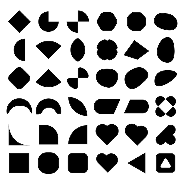 creative shape for graphics designer