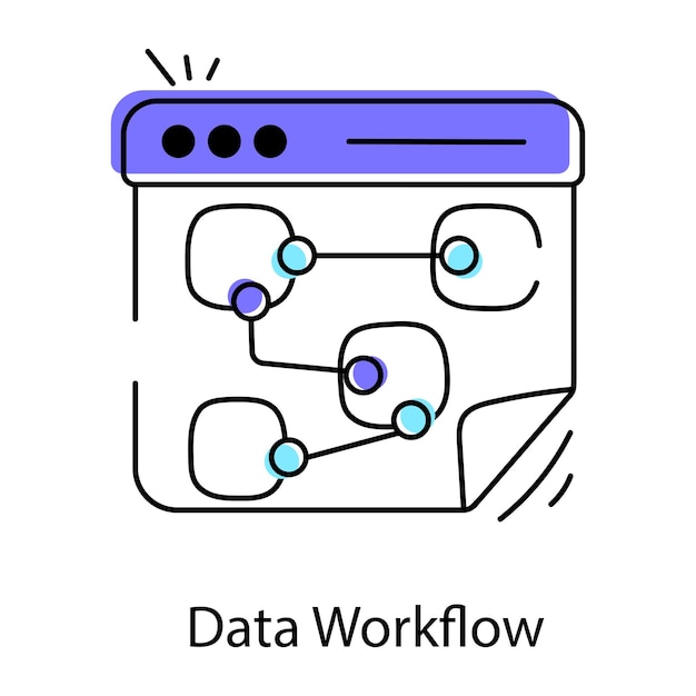 Creative Workflow Doodle Icon