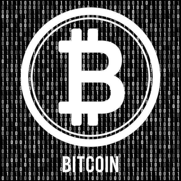 Cripto currency bitcoin Global internet worldwide Abstract Matrix Background Binary Computer Code