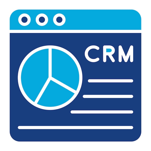 CRM Duotone Illustration