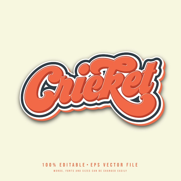 Crocket text effect vector Editable college tshirt design printable text effect vector