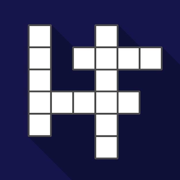 Crossword flat icon illustration isolated vector sign symbol