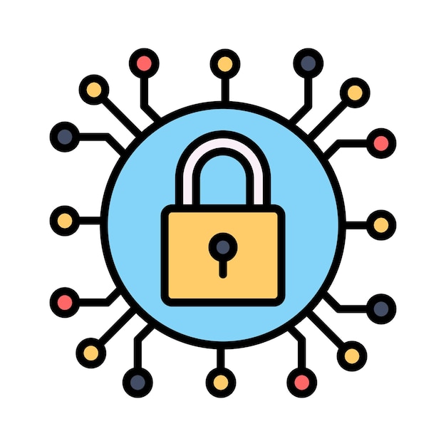 cryptocurrency encryption vector design ready to use icon