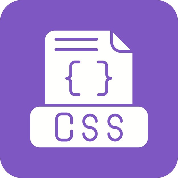 Css File icon vector image Can be used for Computer Programming