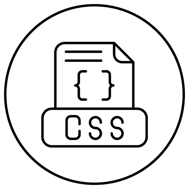 Css File icon vector image Can be used for Computer Programming
